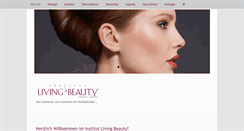 Desktop Screenshot of living-beauty.at