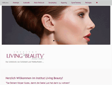 Tablet Screenshot of living-beauty.at